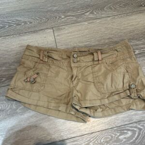 Almost Famous Tan Women's Cargo Shorts